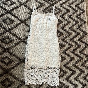 White lace dress